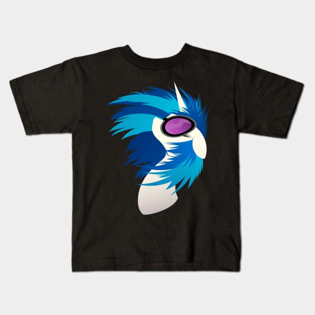 Vinyl-Scratch glasses Kids T-Shirt by RarieDash